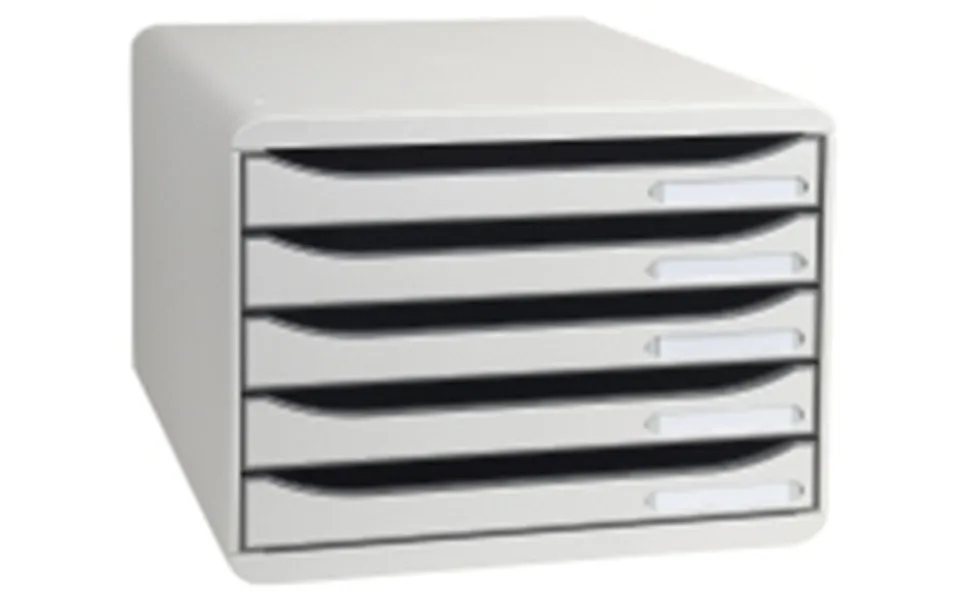 Drawer cabinet exacompta big box with 5 drawers - gray