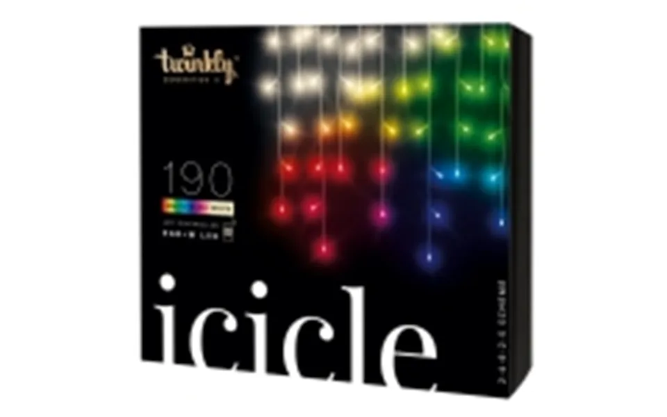 Twinkly icicle special edition 190 leds rgbw - 5x0,6 meter 190 light