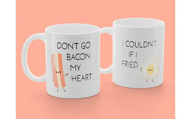 2-pak Mug With Tryk - Don T Go Bacon My Heart. In Couldn T If In Fried product image