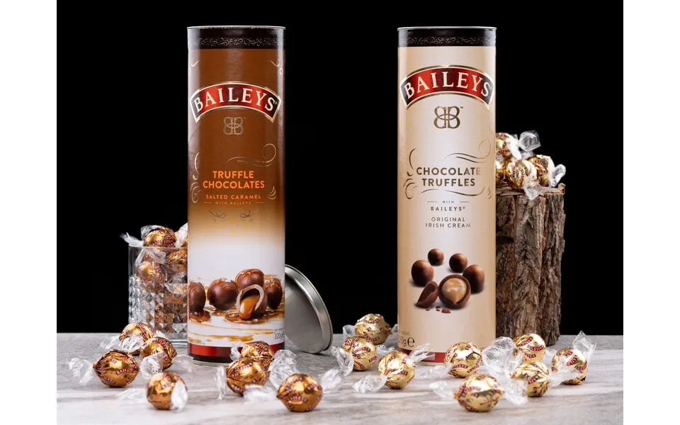 Baileys truffles in pipes
