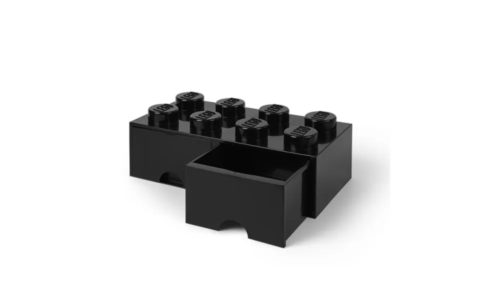 Lego Opbevaringskasse Med 2 Skuffer - Sort