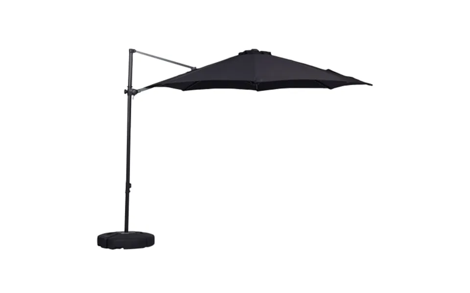 Lucca hang parasol including. Foot - black
