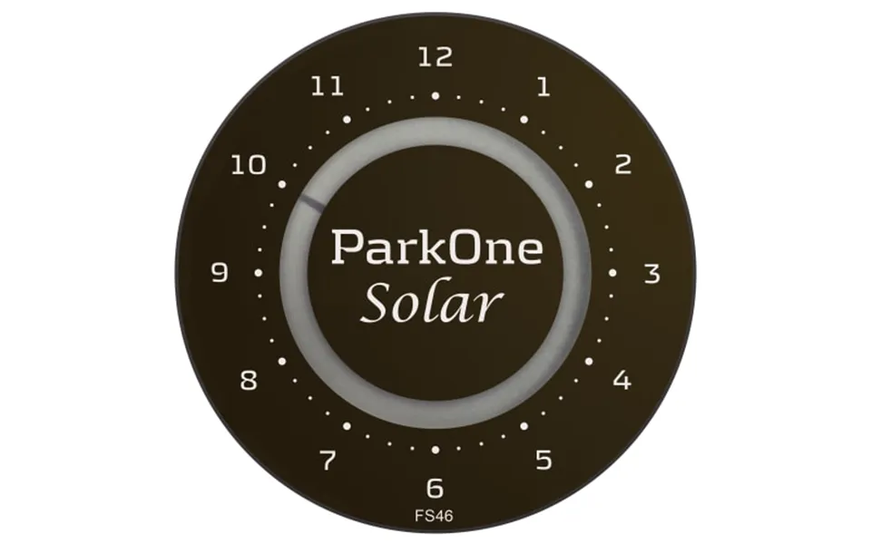 Parkone solar parking disc with solar cells