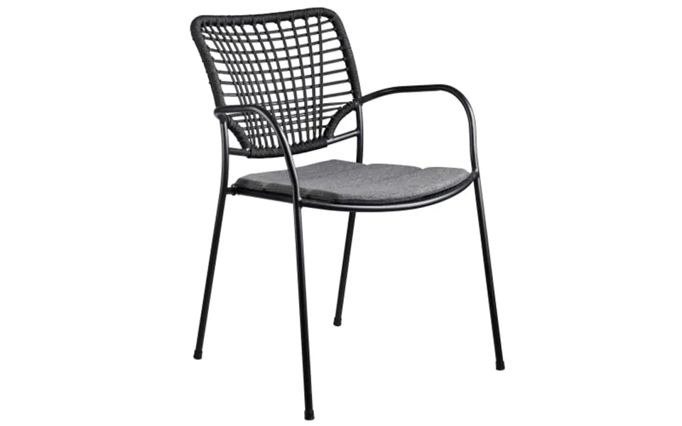 Scancom malica garden chair including. Cushion - black anthracite