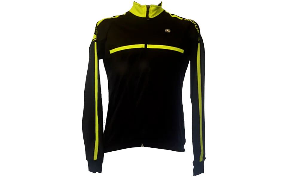 Giordana long-sleeved jersey fusion windproof - black fluo
