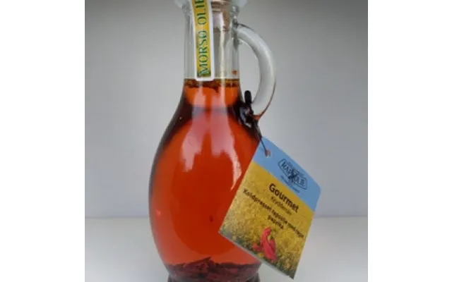 Ægte Koldpresset Rapsolie Med Røget Paprika - 0,25 L