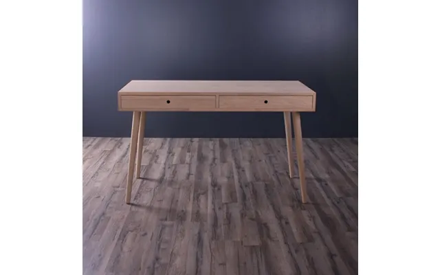 Chicago - Skrivebord Med 2 Skuffer, Eg 130 X 70 Cm Sæbebehandlet product image