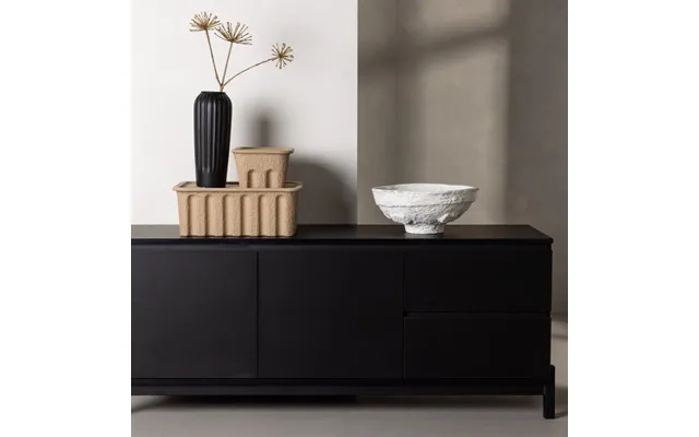 Curry - Tv-bord I Sort Mdf Og Sort Metal