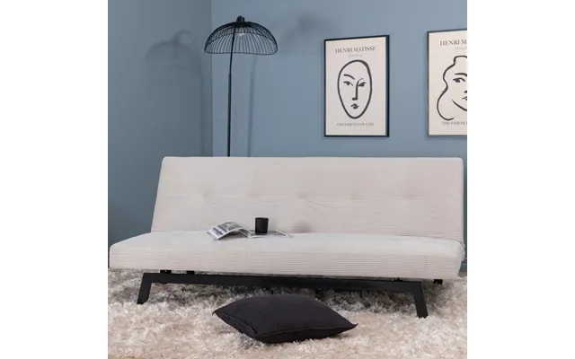 Snooze - Sovesofa I Stribet Lys Fløjl