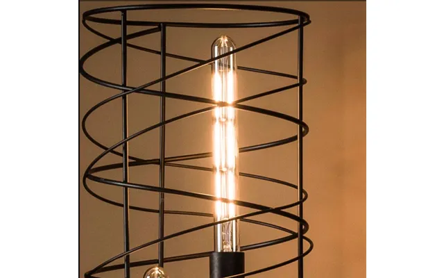 Aflang Led Pære I Ravfarvet Glas