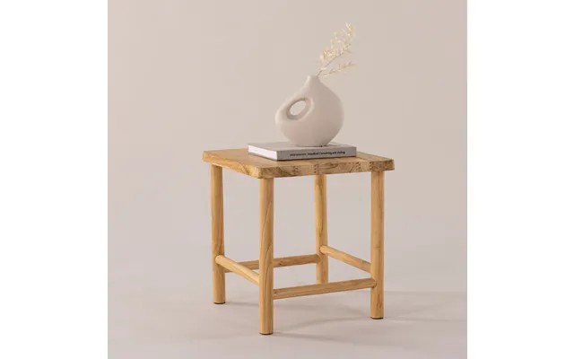 Booster - Skammel I Teaktræ, 42 X 42 Cm.