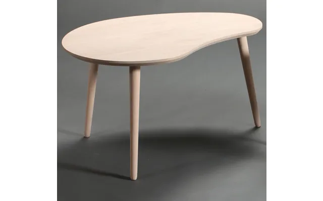 Ct 10 - Sofabord I Massiv Bøg Med Paletform Og Størrelse 74 X 55 Cm Højde 45 Cm Sæbebehandlet