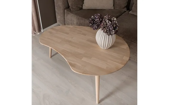 Ct 10 - Sofabord I Massiv Eg Med Paletform Og Størrelse 89 X 66 Cm Højde 45 Cm Ubehandlet product image