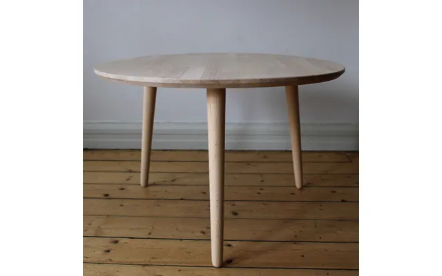 Ct 10 - Sofabord I Massiv Eg Og Diameter 60 Cm Højde 40 Cm Olieret