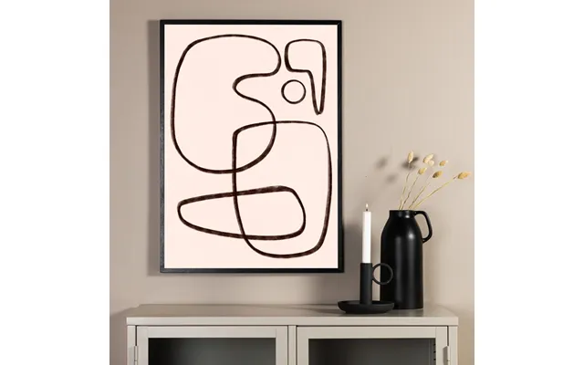 Line Art - Vælg Mellem Fire Plakat Størrelser 30 X 40 Cm.