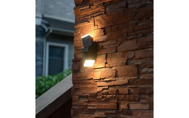 Mantova - Udendørslampe I Sort Metal Og Glas