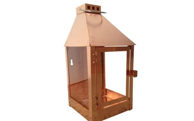 Marco - Lanterne Til Væg, 5 Farver, 17 X 17 X 36,5 Cm Massiv Kobber