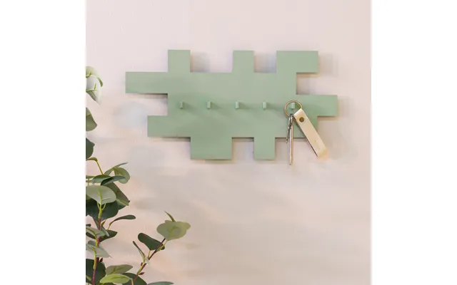 Puzzle - Knagerække I Støvet Grøn Metal