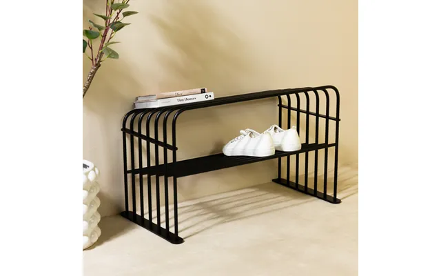 Vigas - Skohylde I Sort Metal, Bredde 70 Cm.