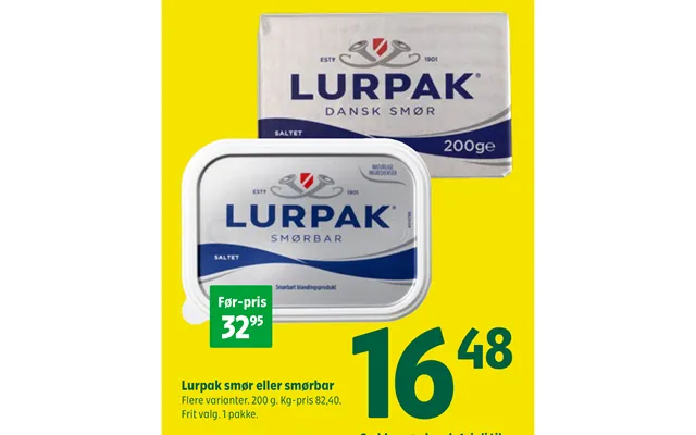 Lurpak Smør Eller Smørbar product image
