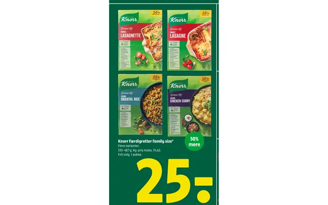 Knorr ready meals family size product image