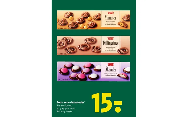 Toms rené chocolates product image