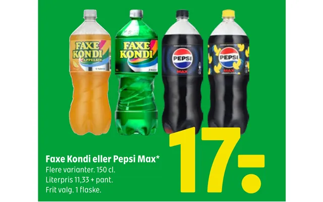 Faxe Kondi Eller Pepsi Max product image
