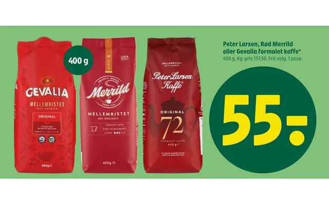 Peter larsen, red douwe egberts or gevalia ground coffee product image