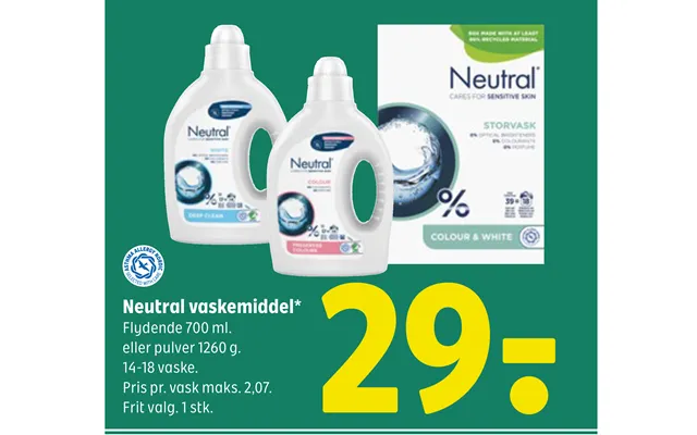 Neutral detergent product image
