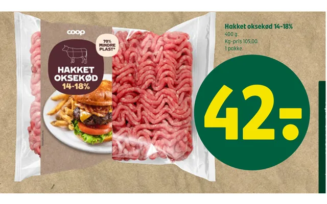 Hakket Oksekød 14-18% product image