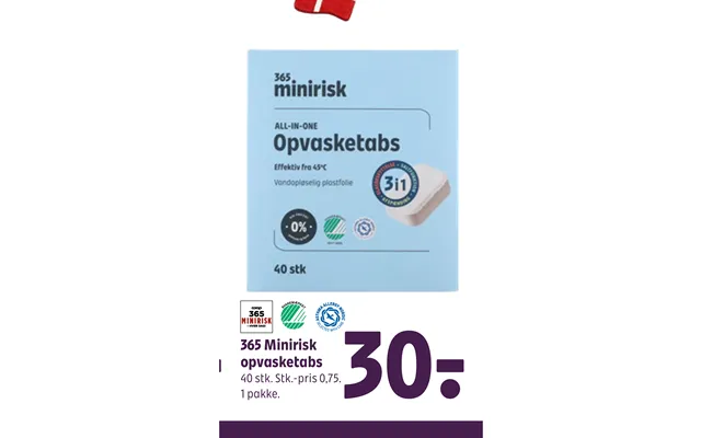 365 Minirisk Opvasketabs