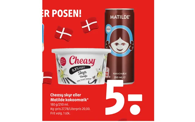Cheasy Skyr Eller Matilde Kakaomælk