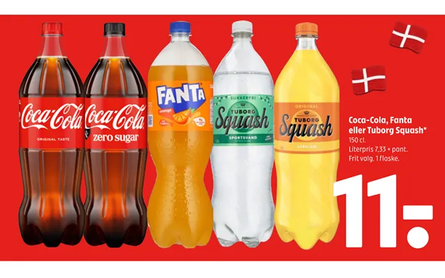 Coca-cola, Fanta Eller Tuborg Squash