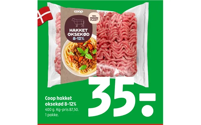 Coop Hakket Oksekød 8-12%