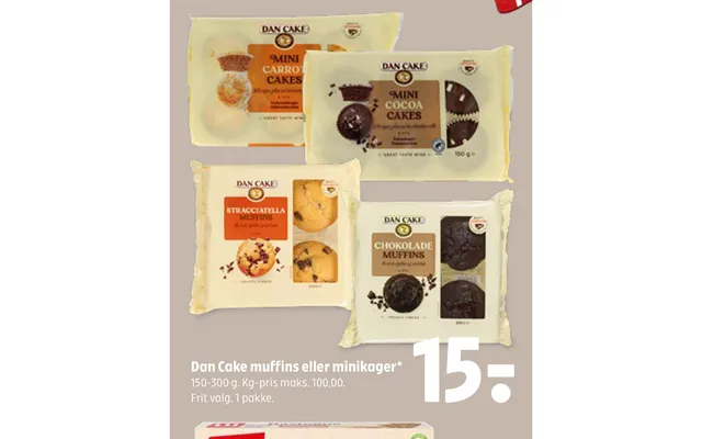 Dan Cake Muffins Eller Minikager