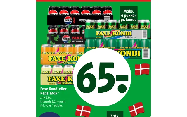 Faxe Kondi Eller Pepsi Max