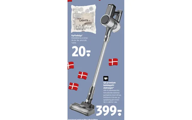 Fyrfadslys Sjö Premium Ledningsfri Støvsuger