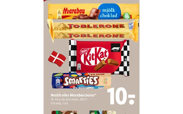 Nestlé Eller Marabou Barer
