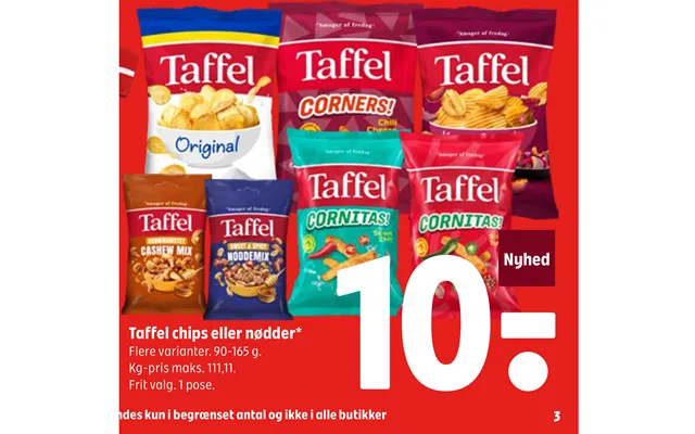 Taffel Chips Eller Nødder