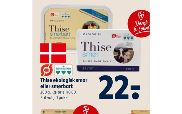 Thise Økologisk Smør Eller Smørbart