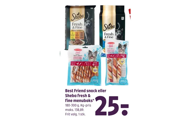 Best Friend Snack Eller Sheba Fresh & Fine Menuboks
