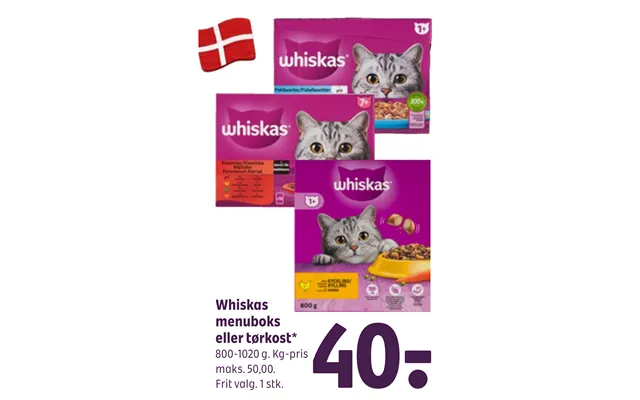 Whiskas Menuboks Eller Tørkost