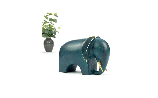 Elefant Bronzeskulptur Med Elefant Styrke Og Visdom