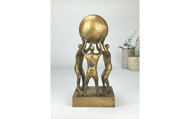 Løfter I Flok Bronzeskulptur Fællesskab Og Samarbejde