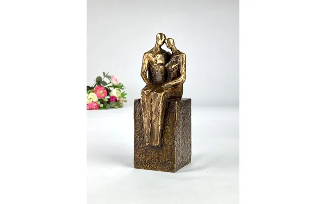 Lykke - Kærlighed Og Sammenhold Bronzeskulptur Bryllupsgave