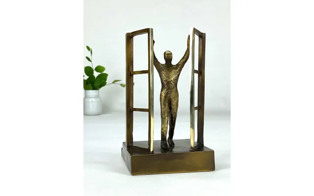 Nye Muligheder Bronzeskulptur Mod Og Forandring