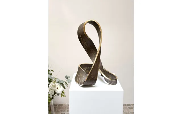 Sløjfen Ii Abstrakt Bronzeskulptur Elegant Design