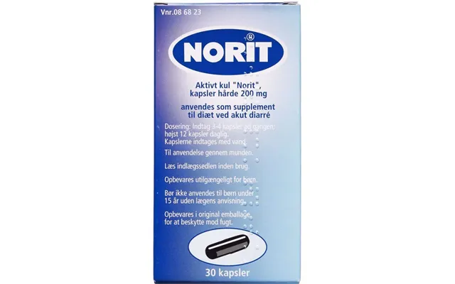Active Charcoal Norite 200 Mg 30 Paragraph Capsules - Tough product image