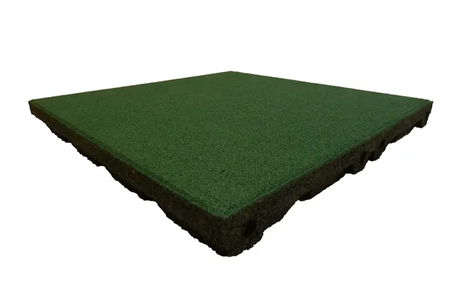 Ergofloor - Ergoplay Impact Gummifliser Faldunderlag 500x500x45 Mm Grøn