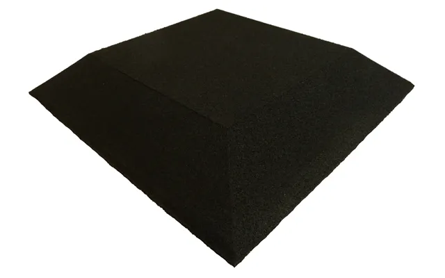 Ergofloor - Ergoplay Impact Gummifliser Faldunderlag Hjørne 500x500x45 Mm Sort